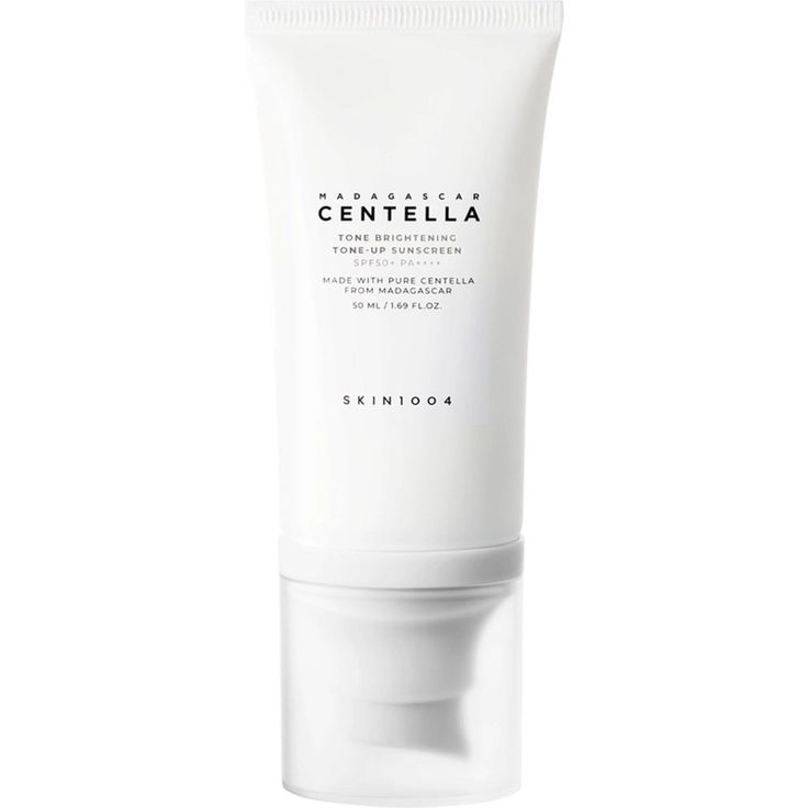 Skincare tube labeled 'Madagascan Centella' on a white background